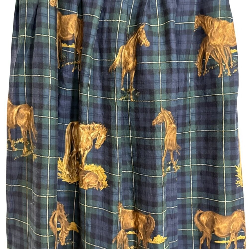Susan Bristol Petite Skirt SZ 14 Horses Countryside KY Bluegrass - Picture 7 of 9